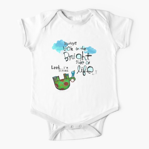 Happy turtle Short Sleeve Baby One-Piece