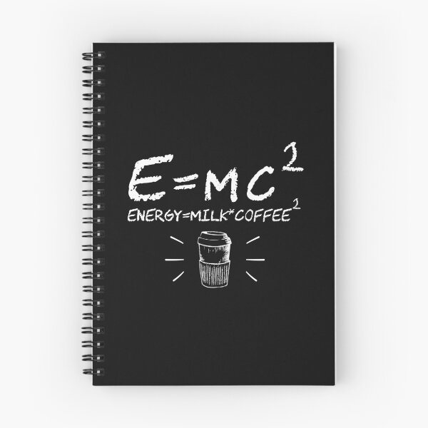 Item preview, E=mc2 energy it's a milk multiplied by double coffee funny physics formula equitation  designed and sold by alenaz.