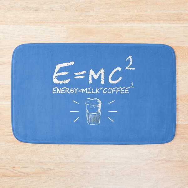 Item preview, E=mc2 energy it's a milk multiplied by double coffee funny physics formula equitation  designed and sold by alenaz.