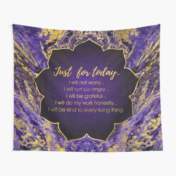 Reiki Principles - Reiki Precepts Tapestry