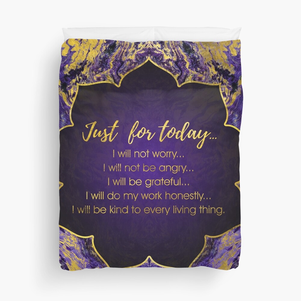 "Reiki Principles Reiki Precepts" Duvet Cover for Sale by Nartissima