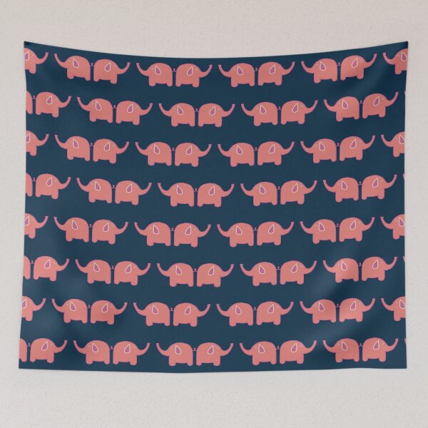 Item preview, Pink Preppy Ellies designed and sold by MildredDot.