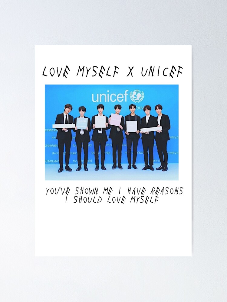 LOVE MYSELF X UNICEF" for Sale by Busagguk | Redbubble