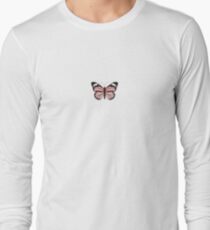 Light Pink Butterfly Long Sleeve T-Shirt