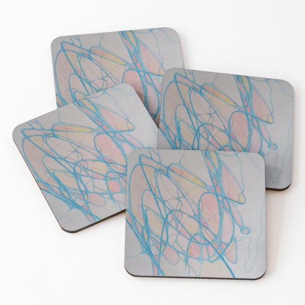 Item preview, Abstract hand drawn multicolor painting  designed and sold by Miledi.