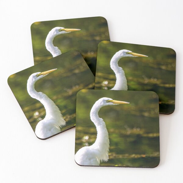 Item preview, Great Egret Portrait by a Pond designed and sold by maryannaga.