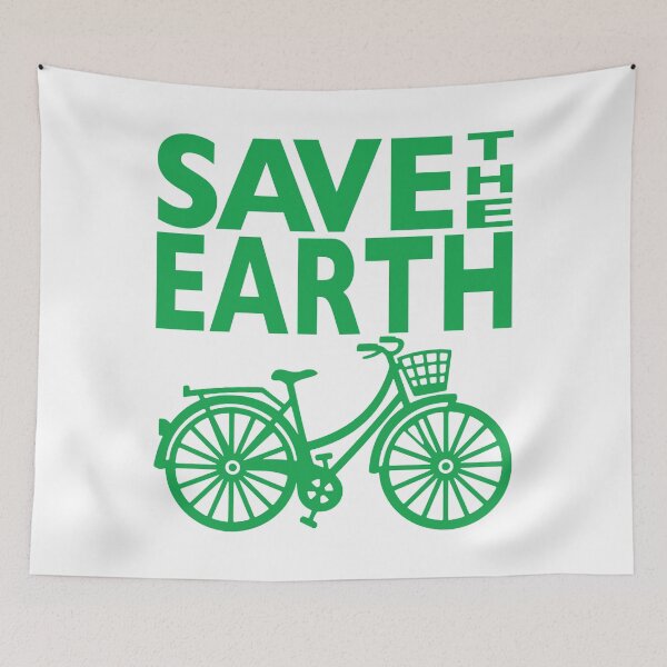 Item preview, Save the Earth, Ride a Bicycle designed and sold by CoolYule.