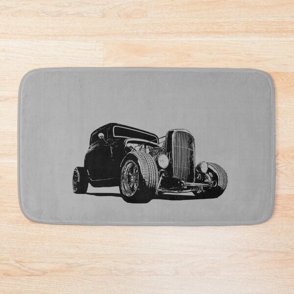 Item preview, 1932 Ford Model A Coupe - stylized black on light background #2 designed and sold by mal-photography.