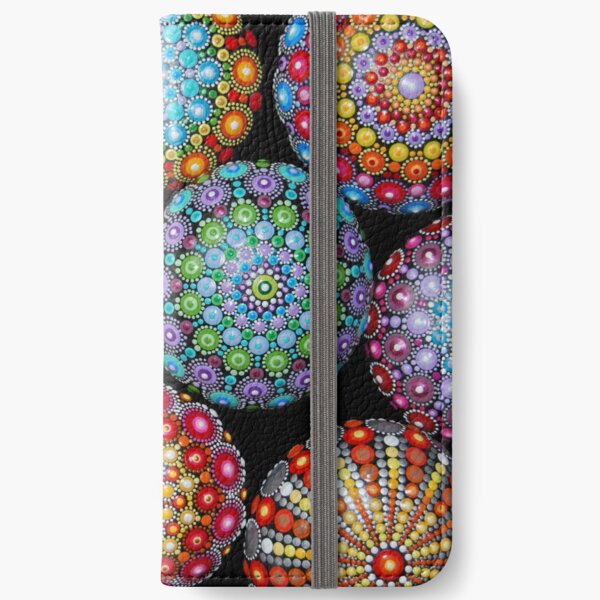 Mandala Painted stones iPhone Wallet
