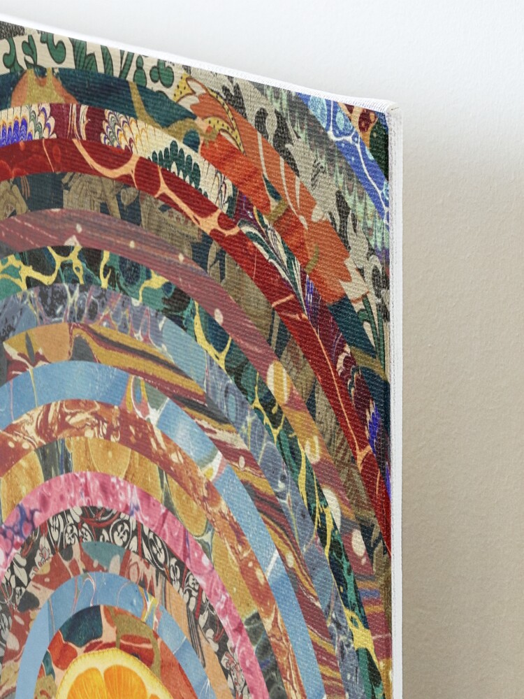Alternate view of Orange sunset Mounted Print