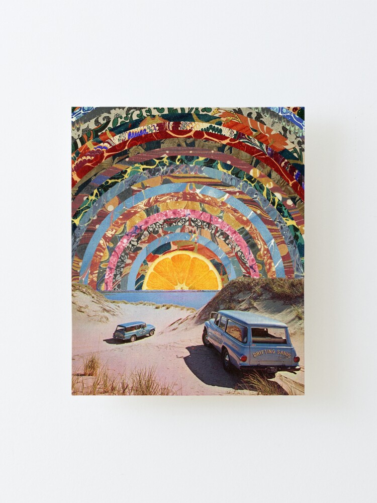 Alternate view of Orange sunset Mounted Print