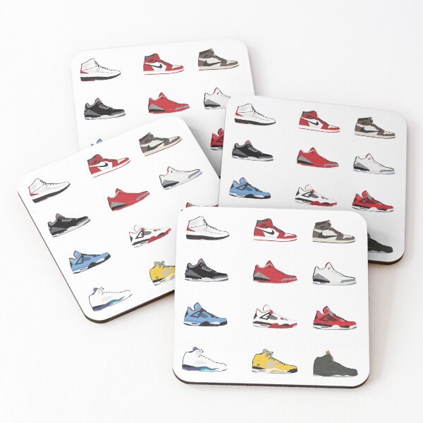 Jordan Retro Collection Coasters (Set of 4)