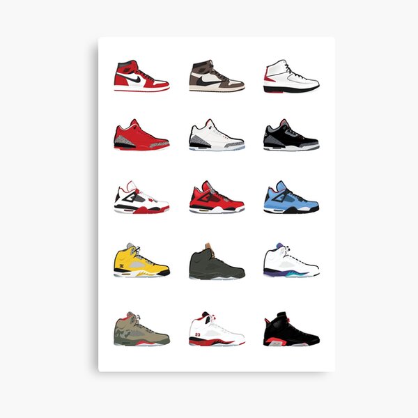 Jordan Retro Collection Canvas Print