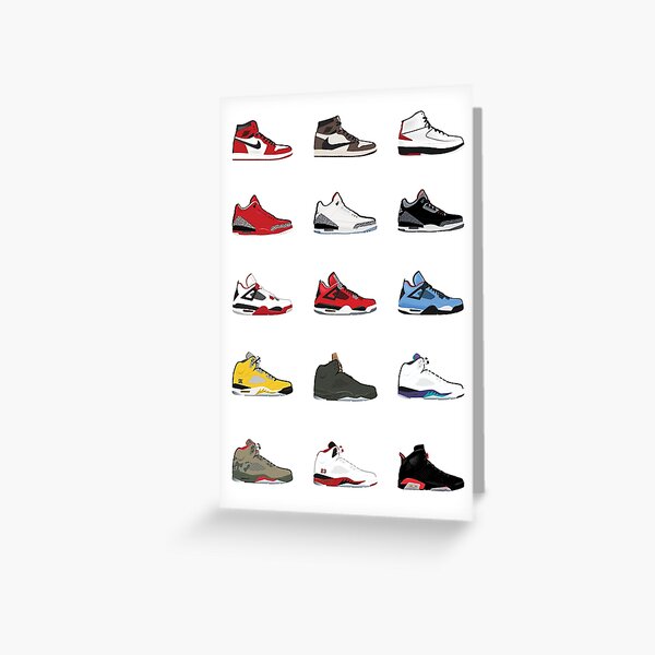 Jordan Retro Collection Greeting Card