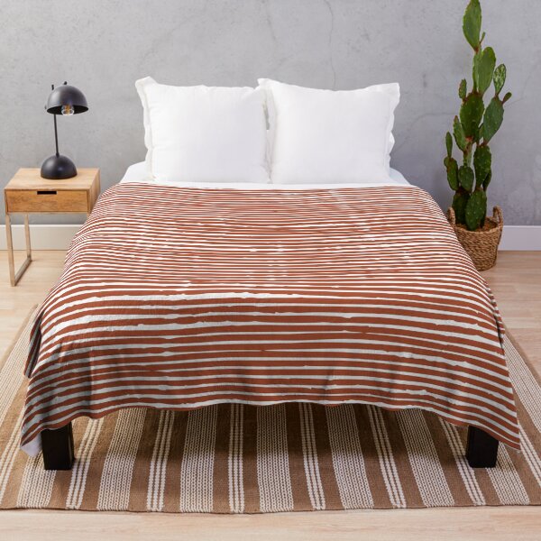 Item preview, Abstract Rustic Striped Pattern, Burnt Orange designed and sold by meggydesigns.