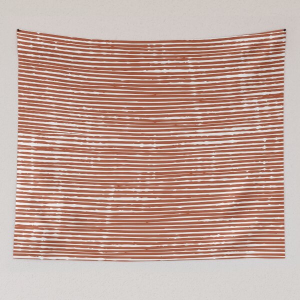 Item preview, Abstract Rustic Striped Pattern, Burnt Orange designed and sold by meggydesigns.