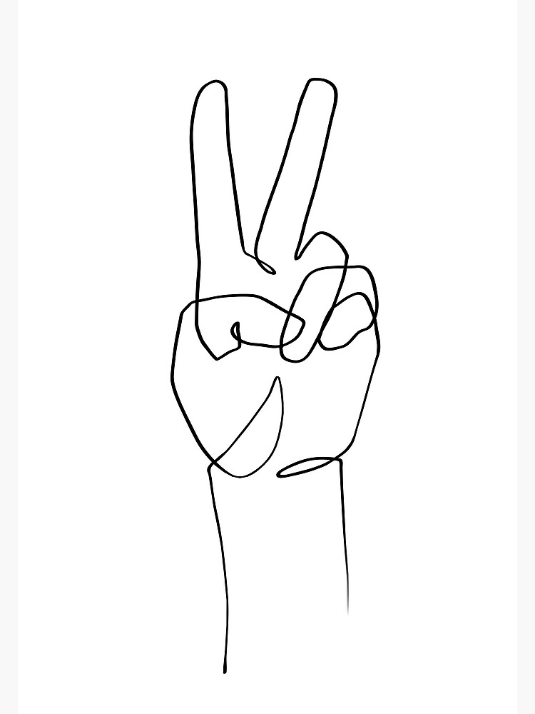 Peace Sign Sketch - Etsy Singapore
