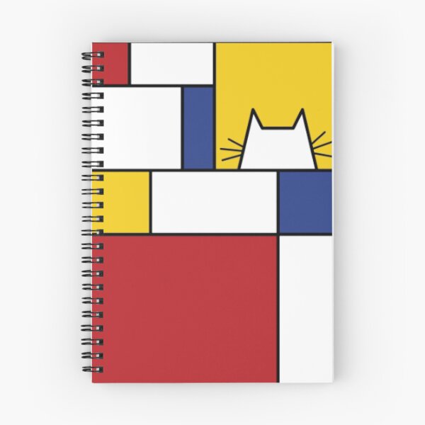 Item preview, Piet Mondrian Art Cat Geometric Simple Polychromatic Design designed and sold by mediashop007.