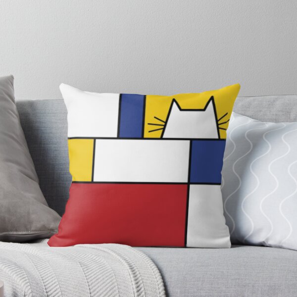 Item preview, Piet Mondrian Art Cat Geometric Simple Polychromatic Design designed and sold by mediashop007.