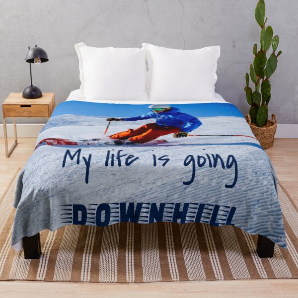 Item preview, Downhill Skiing Funny Motivational Snow Ski designed and sold by mwagie.