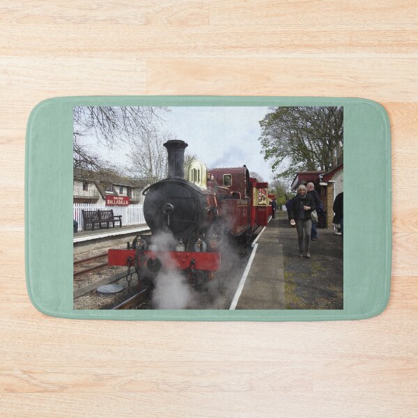 Item preview, Ballasalla Station in Isle of Man with Steam Train Engine designed and sold by tribbledesign.
