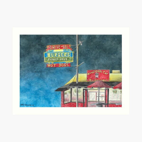 "Tony's Cable Car" Art Print