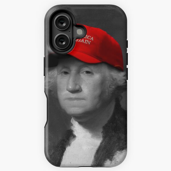 Vista previa del artículo con la obra «George Washington hace que Estados Unidos vuelva a ser grande Sombrero lleno», diseñado y vendido por StuckOnLiberty.