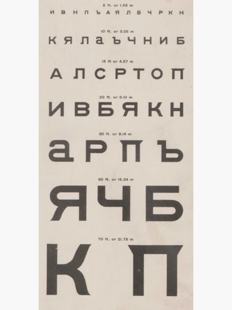 Snellen Chart Optimetric Eyesight Test Poster for Sale by quackynaut