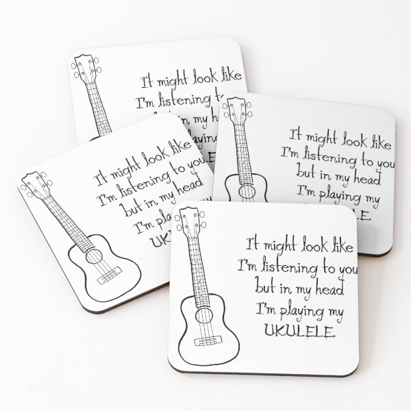 Item preview, In my head I'm playing my ukulele. designed and sold by Krista Wells.