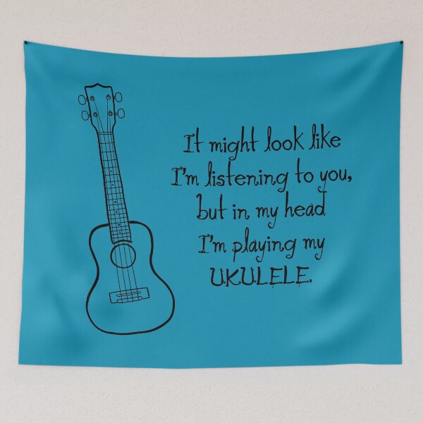 Item preview, In my head I'm playing my ukulele. designed and sold by Krista Wells.