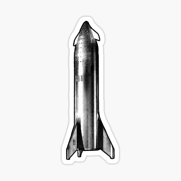 SpaceX Starship Sticker