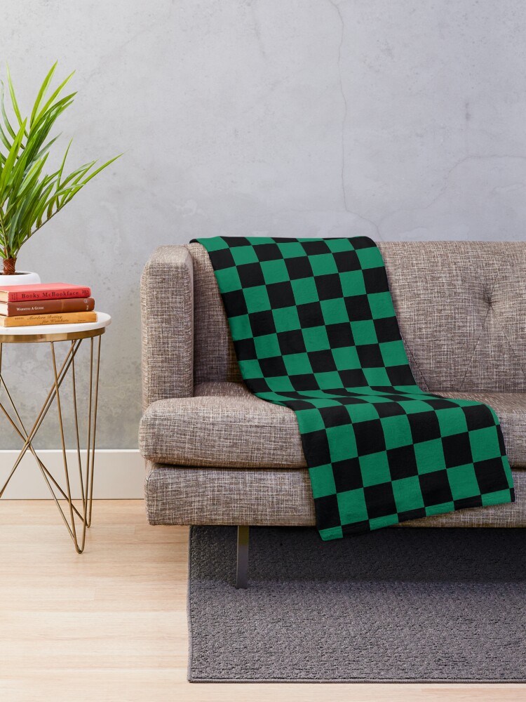 Alternate view of Demon Slayer Tanjirou pattern Throw Blanket
