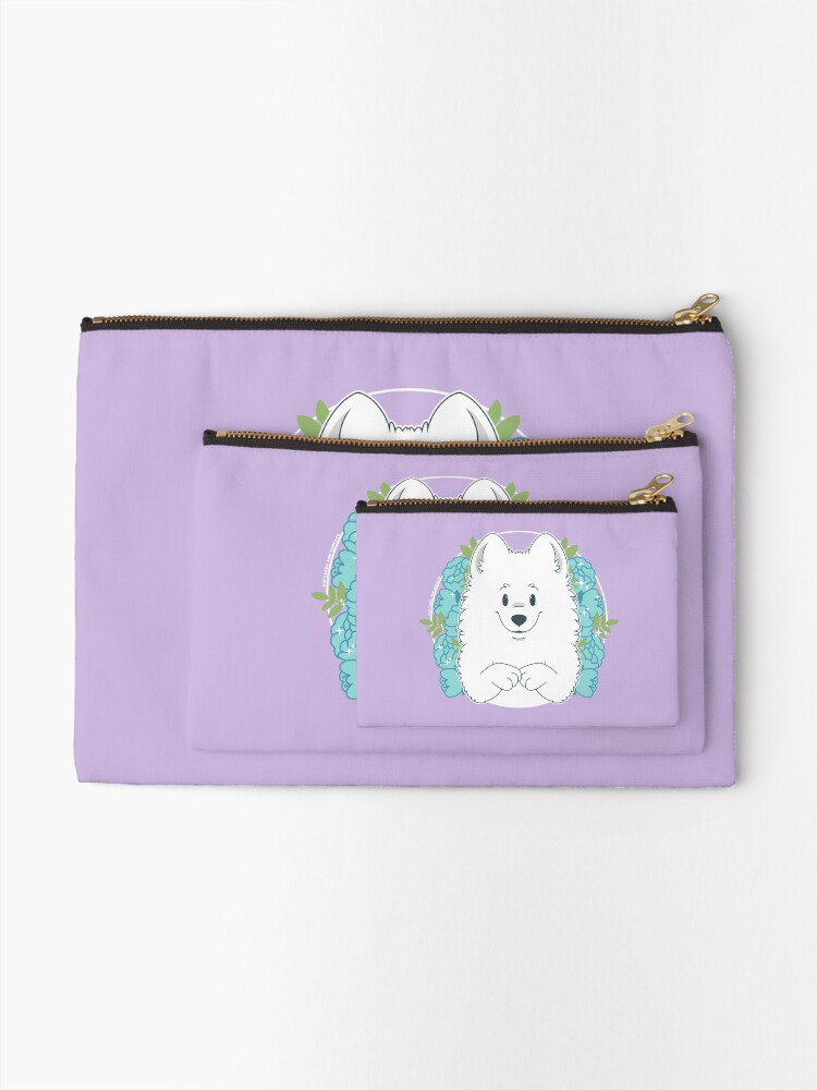 Alternate view of Marshall the Samoyed Zipper Pouch