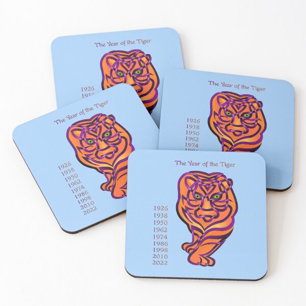 Item preview, Celtic Knot Year of the Tiger Birthsign designed and sold by KnotYourWorld.