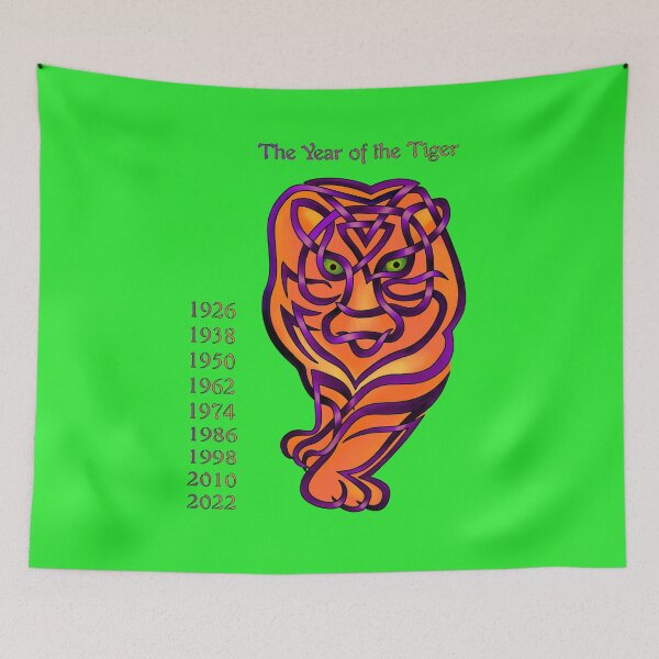Item preview, Celtic Knot Year of the Tiger Birthsign designed and sold by KnotYourWorld.