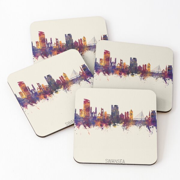 Item preview, Swansea Wales Skyline designed and sold by ArtPrints.