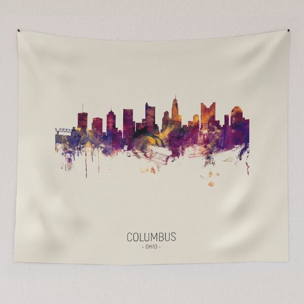 Artikelvorschau, Columbus Ohio Skyline entworfen und verkauft von ArtPrints.