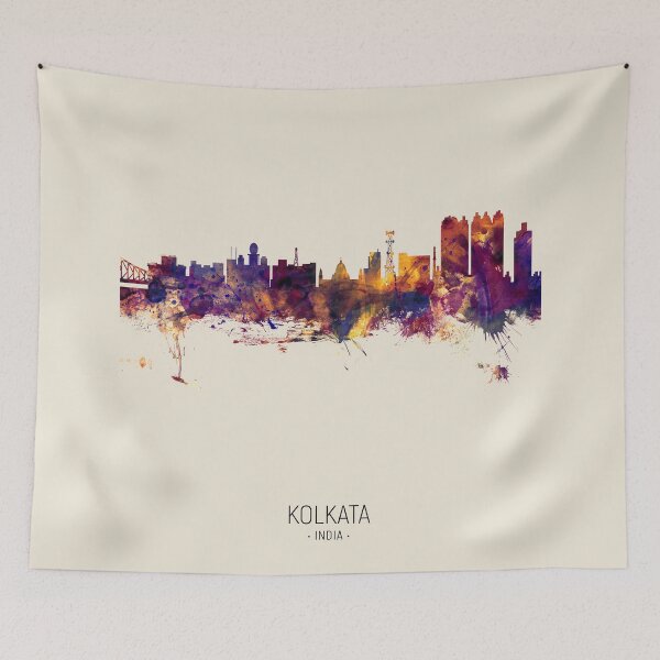 Item preview, Kolkata (Calcutta) India Skyline designed and sold by ArtPrints.