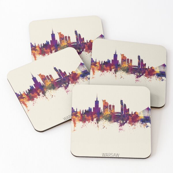 Aperçu de l'œuvre Warsaw Poland Skyline créée et vendue par ArtPrints.