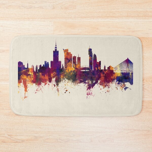 Item preview, Warsaw Poland Skyline designed and sold by ArtPrints.