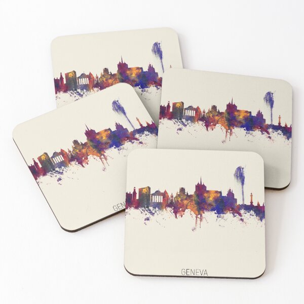 Item preview, Geneva Switzerland Skyline designed and sold by ArtPrints.