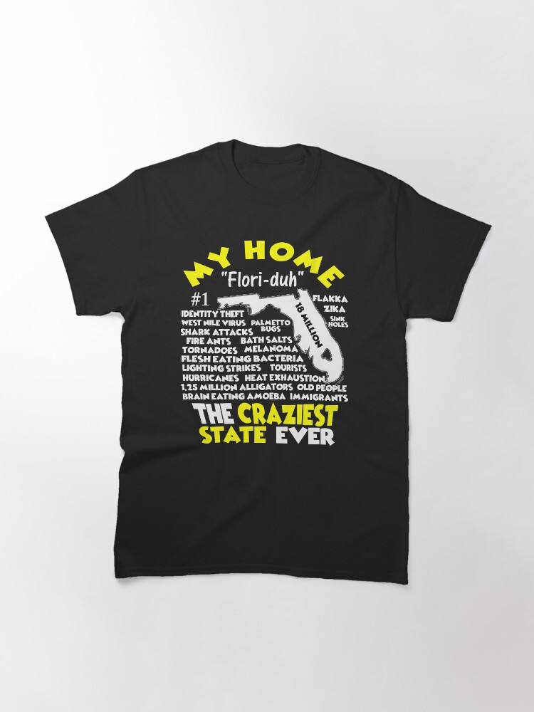 Alternate view of My Home - Florida T-Shirt T-Shirt Design Classic T-Shirt