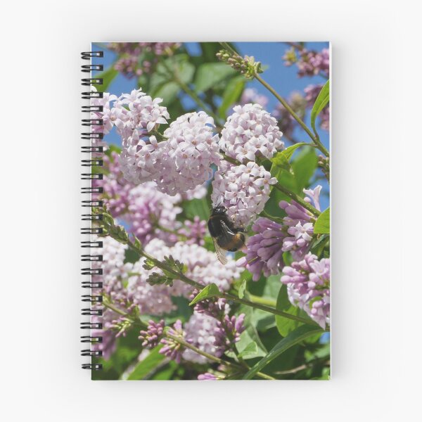 Item preview, shaggy bumblebee drinks nectar on lilac flowers designed and sold by mrivserg.