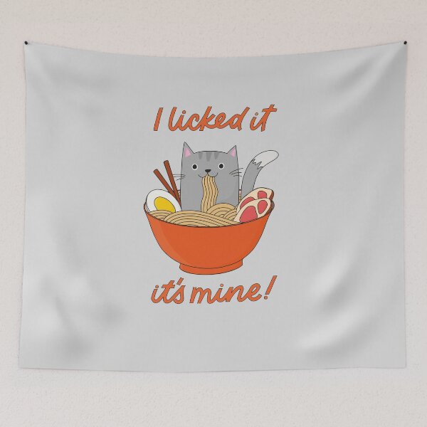 Item preview, Cat in Ramen Bowl - Kawaii designed and sold by Kerstin Ebner.