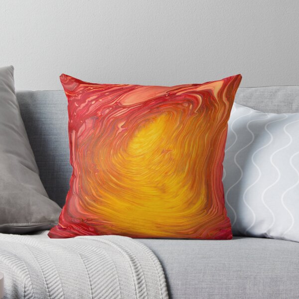 Ethereal Gold Throw Pillow