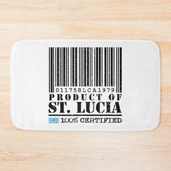 Item preview, Product of St Lucia Barcode  - 100% Certified designed and sold by IdentiTee Studios.