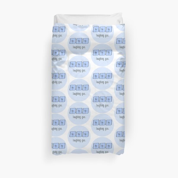 Laughing gas. (Sticker) Duvet Cover