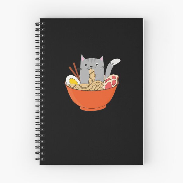 Item preview, Cat in Ramen Bowl - Kawaii designed and sold by Kerstin Ebner.