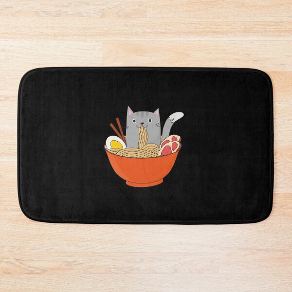 Item preview, Cat in Ramen Bowl - Kawaii designed and sold by Kerstin Ebner.
