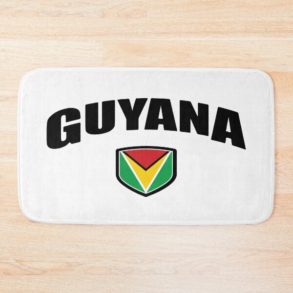 Item preview, Guyana Sport With Patriotic Flag Shield designed and sold by IdentiTee Studios.